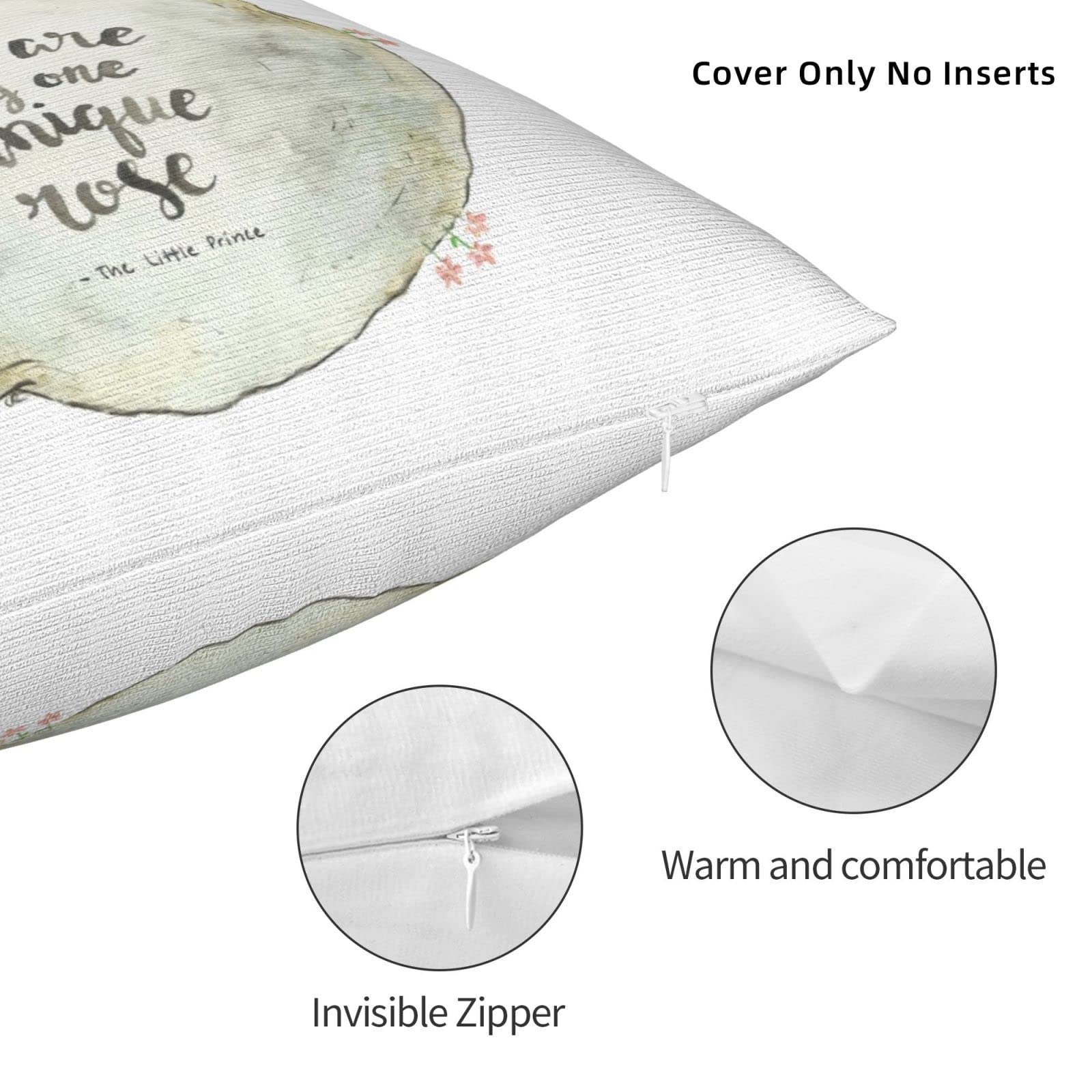 Amazon.co.jp: 星の王子さま クッションカバー 座布団カバー 背当て 枕